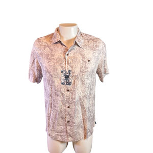 Men's Havana Jim Hawaiian Shirt, Size L, Beige